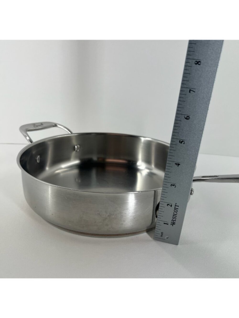 Emeril 3qt Sauté Pan Stainless Steel Copper Band Skillet Helper Handle 10.5 Inch - Picture 14 of 16